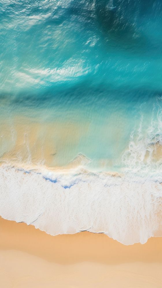 Beach ocean backgrounds outdoors. AI | Free Photo - rawpixel