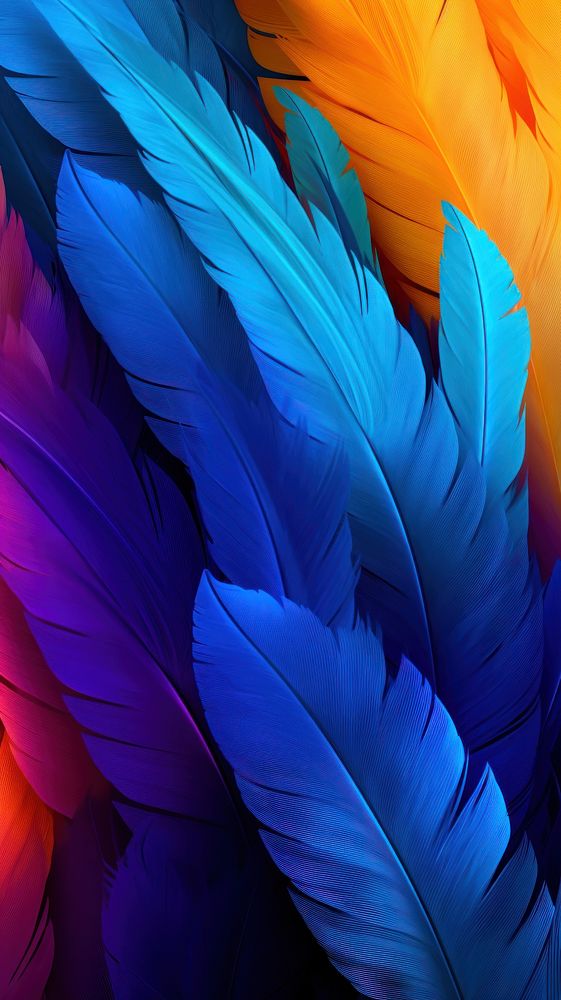 Abstract colourful feathers background backgrounds | Premium Photo ...