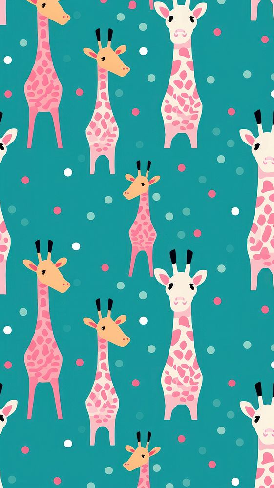 Giraffe pattern backgrounds mammal. AI generated Image by rawpixel.