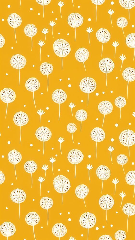 Dandelion pattern backgrounds repetition. AI generated Image by rawpixel.