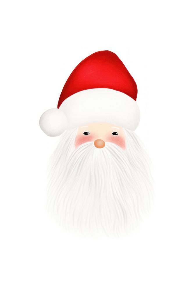 Santa Claus snowman white white background. AI generated Image by rawpixel.