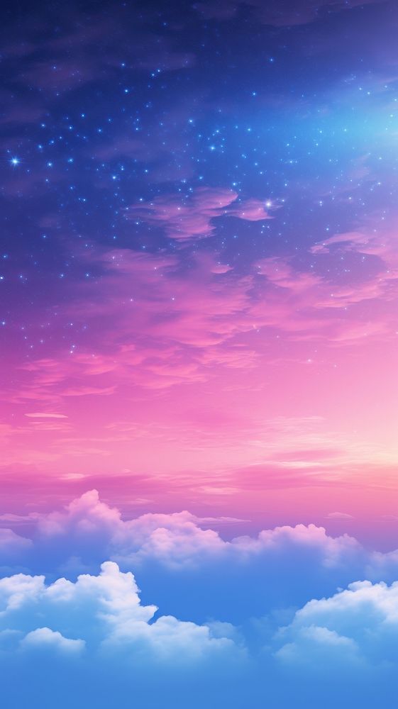 Fantasy evening sky background backgrounds outdoors horizon. AI generated Image by rawpixel.