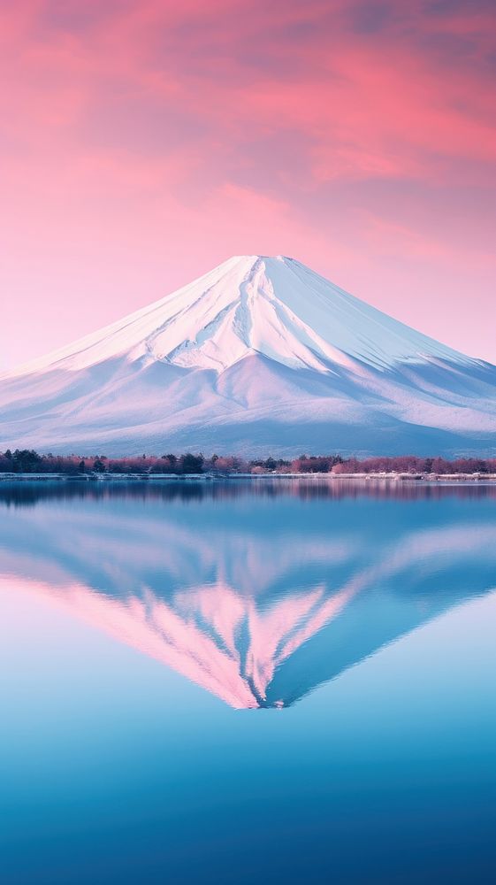 Fuji mountain background landscape outdoors nature. AI generated Image by rawpixel.