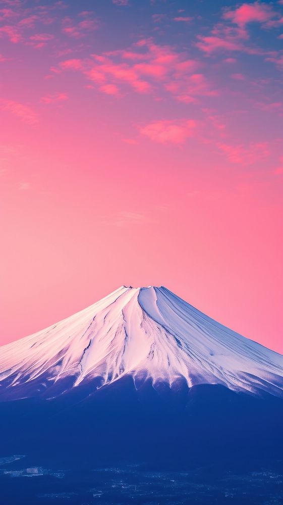 Fuji mountain background outdoors volcano horizon. 