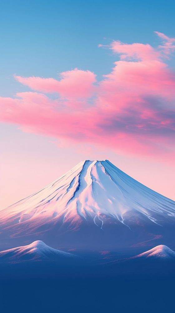 Fuji mountain background outdoors nature sky. AI generated Image by rawpixel.