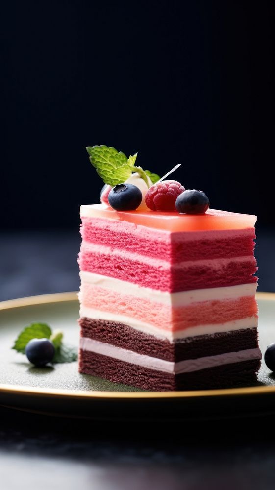Cake background raspberry dessert fruit. AI generated Image by rawpixel.