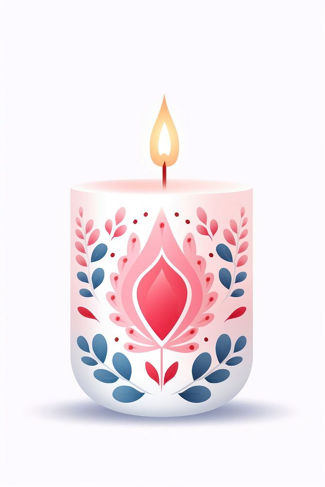 Minimal romantic candle illuminated celebration decoration. AI generated Image by rawpixel.