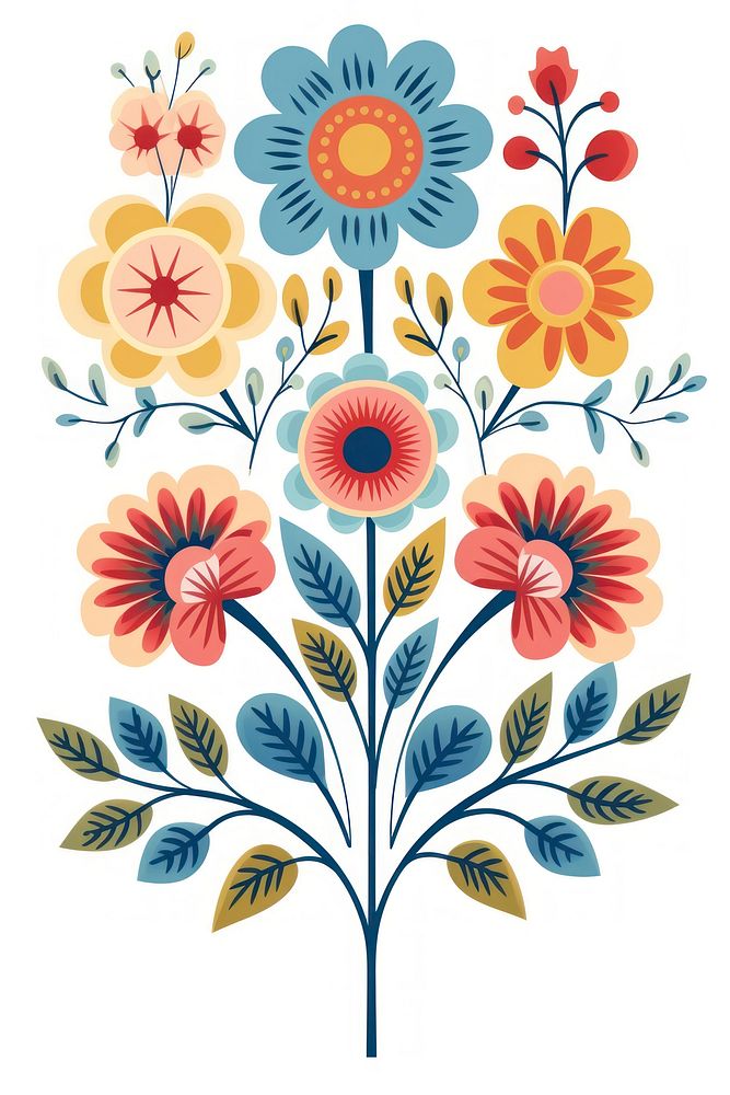Flora art pattern flower. AI generated Image by rawpixel.