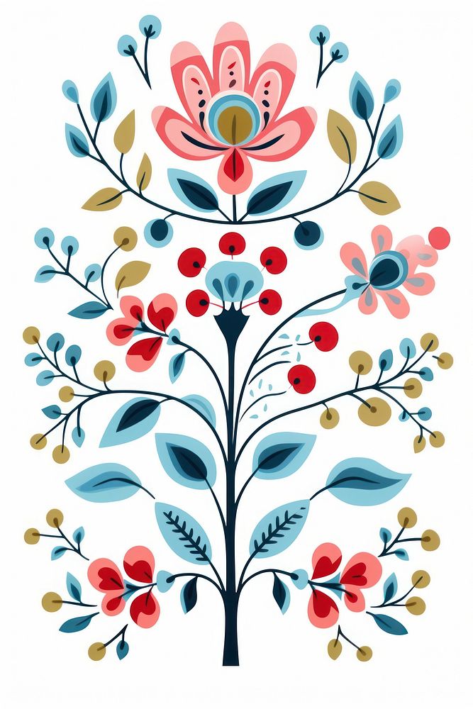 Flora art pattern creativity. AI generated Image by rawpixel.