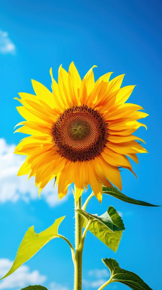 Sunflower outdoors blossom plant. AI generated Image by rawpixel.