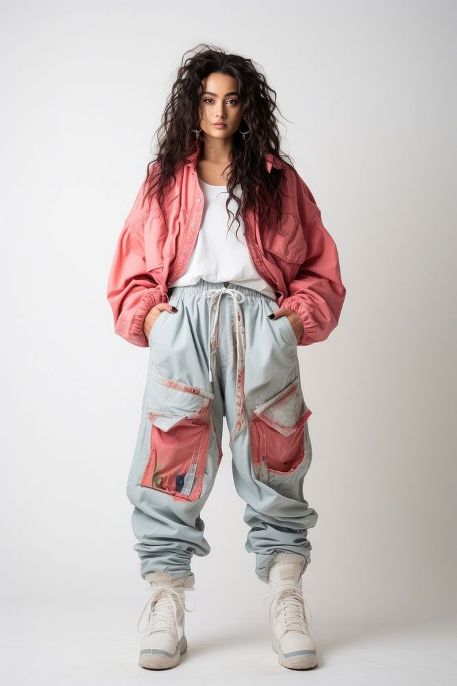 90s fashion pants adult white background. AI generated Image by rawpixel.