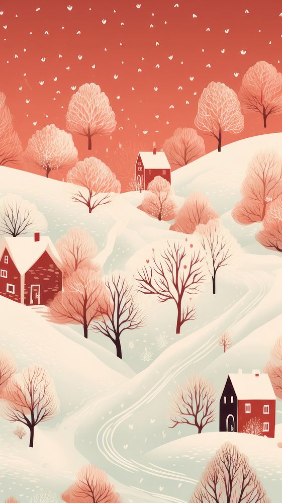 Outdoors nature house snow. AI generated Image by rawpixel.