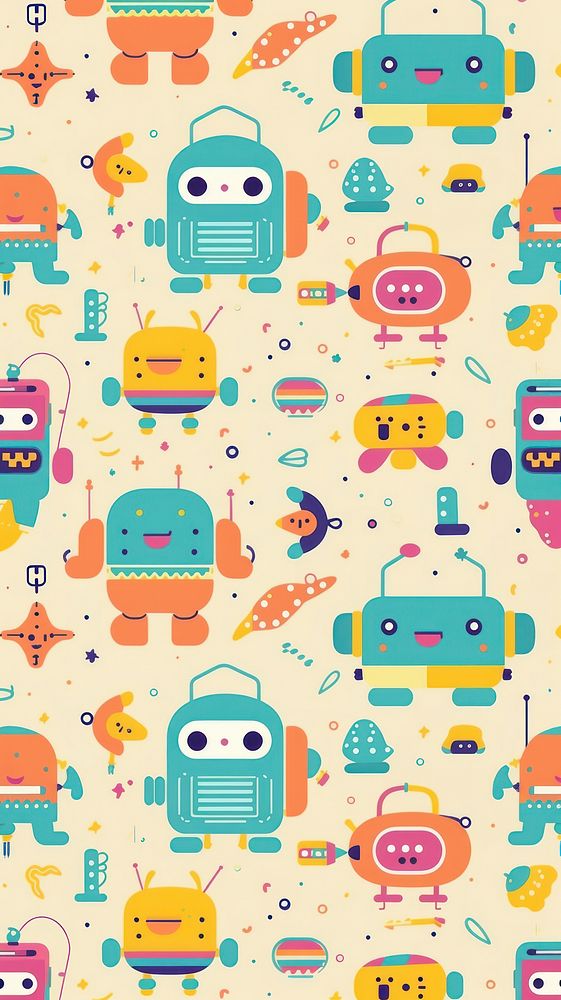 Toys pattern backgrounds representation. AI generated Image by rawpixel.
