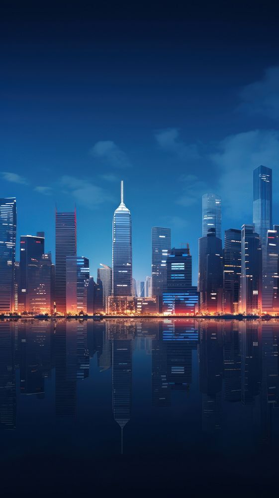 Y2k cityscape background architecture outdoors building. AI generated Image by rawpixel.