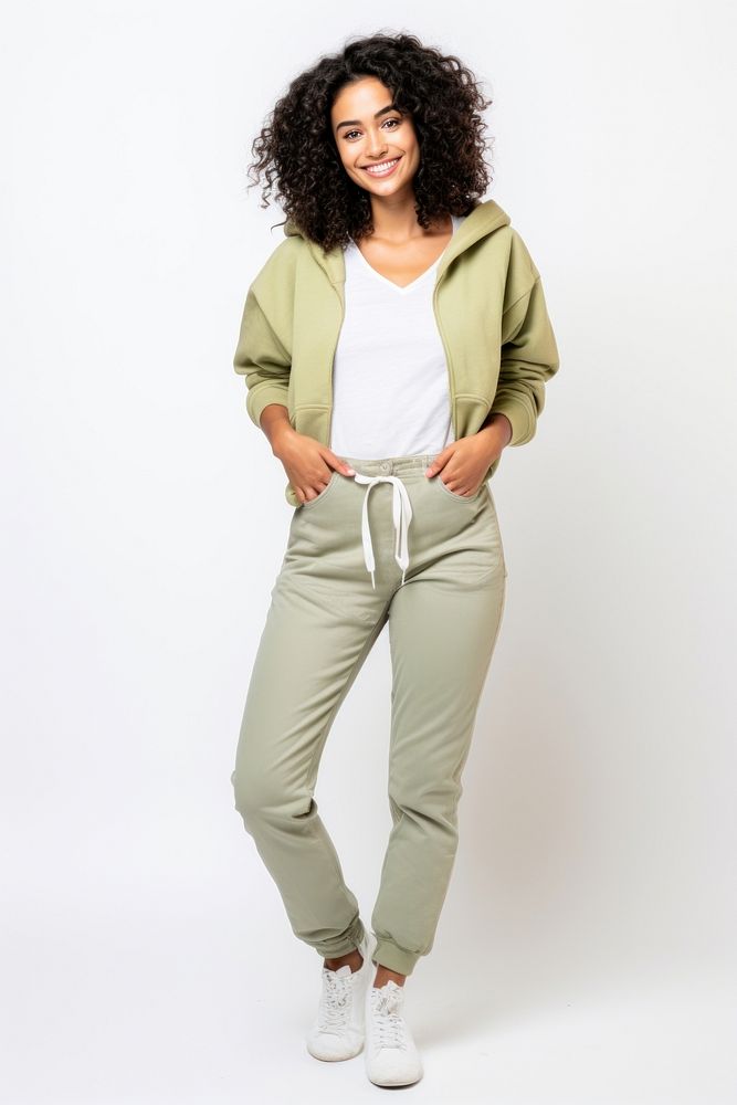 PNG Adult khaki sweatshirt relaxation. AI generated Image by rawpixel.