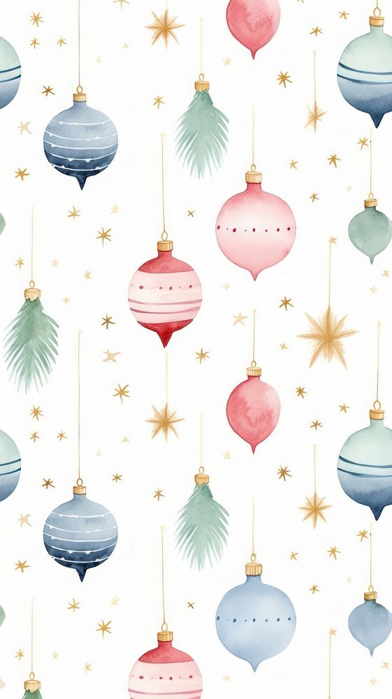 Christmas ornament backgrounds pattern celebration. AI generated Image by rawpixel.