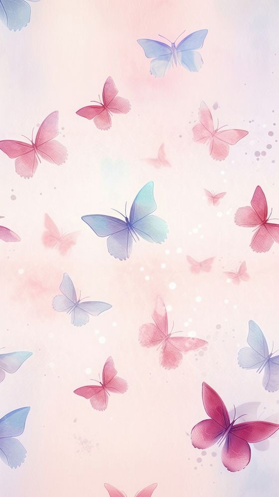 Butterflies backgrounds pattern nature. AI generated Image by rawpixel.