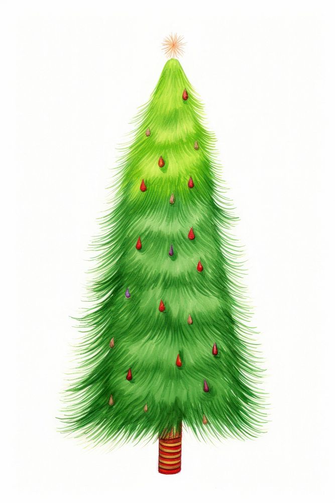 Christmas drawing plant tree. AI generated Image by rawpixel.