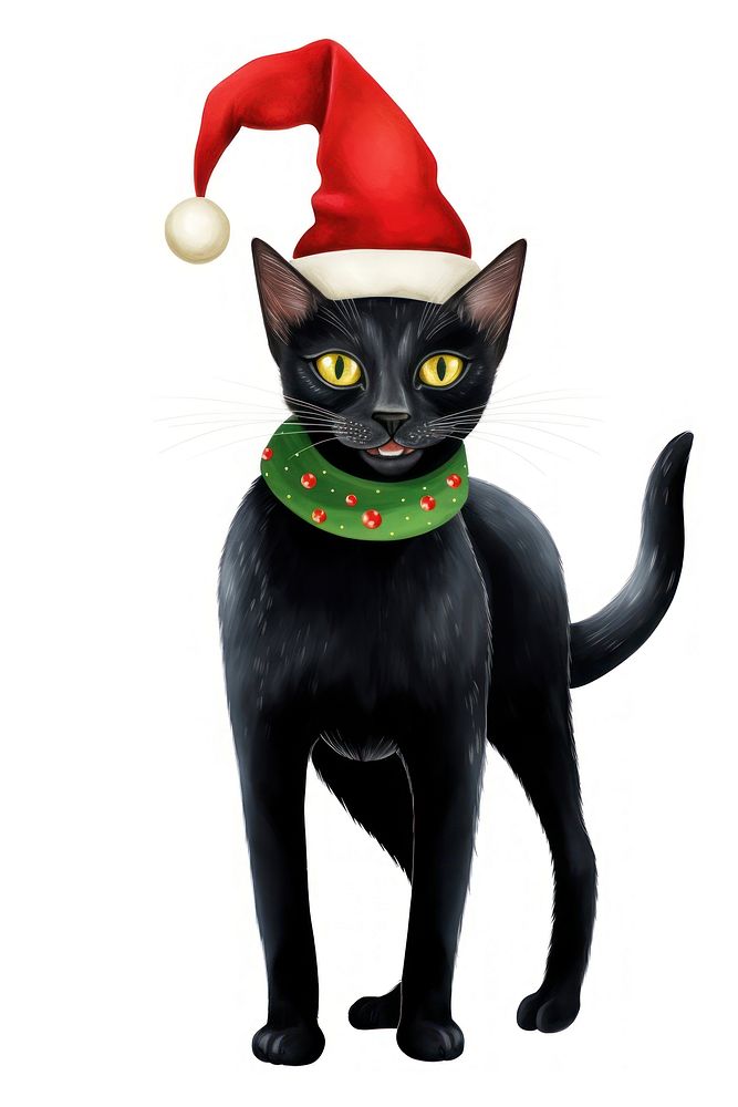 Black cat pet mammal animal. AI generated Image by rawpixel.