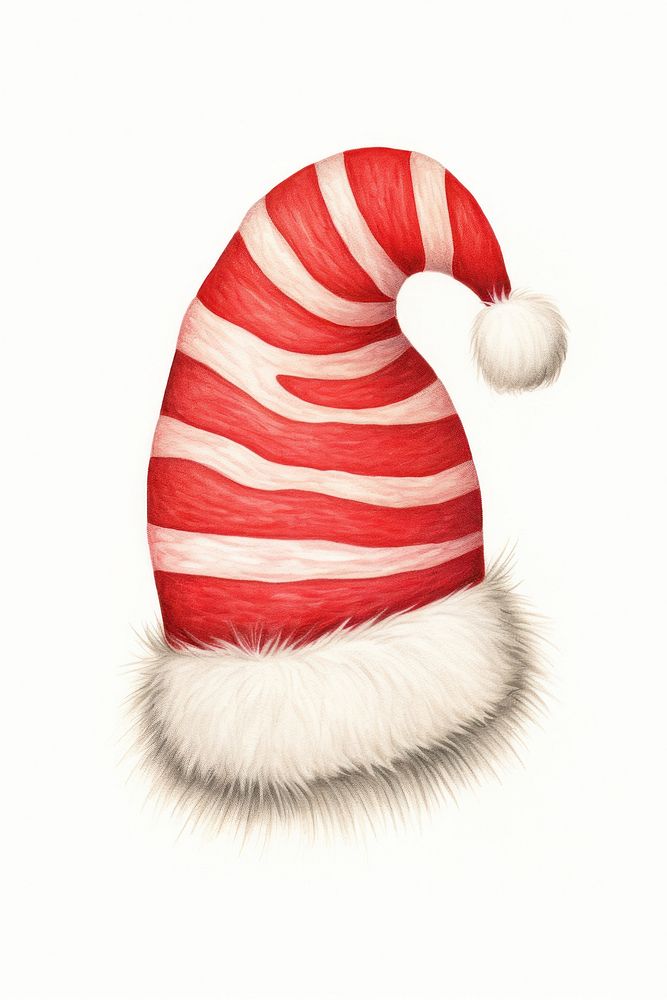 Christmas drawing red white background. AI generated Image by rawpixel.