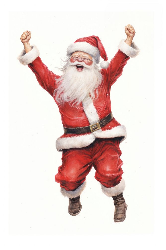 Santa claus dancing christmas adult red. AI generated Image by rawpixel.