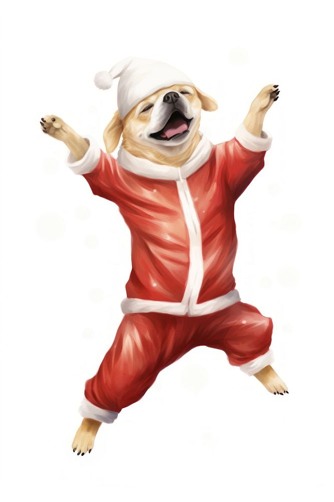 Dog dancing mammal pet red. AI generated Image by rawpixel.