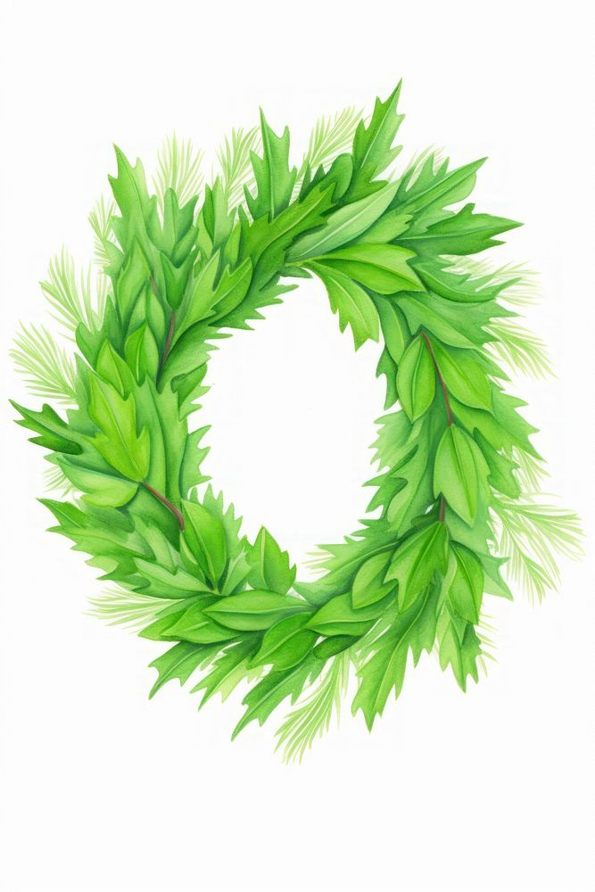The Christmas wreath plant green leaf. AI generated Image by rawpixel.