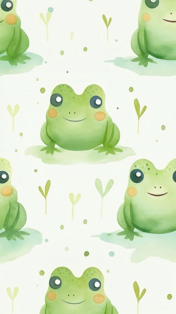 Frog backgrounds amphibian pattern. AI generated Image by rawpixel.