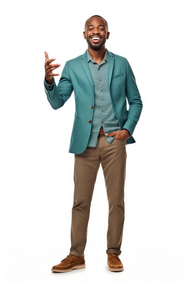 Standing portrait clothing blazer. AI generated Image by rawpixel.