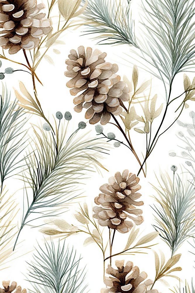 Pattern drawing nature sketch. AI generated Image by rawpixel.