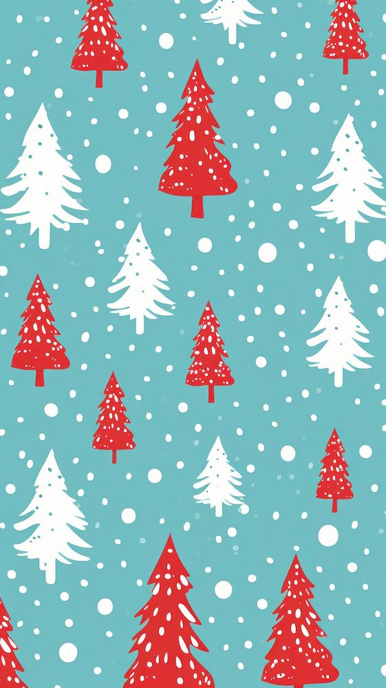 Christmas tree pattern backgrounds abstract. AI generated Image by rawpixel.
