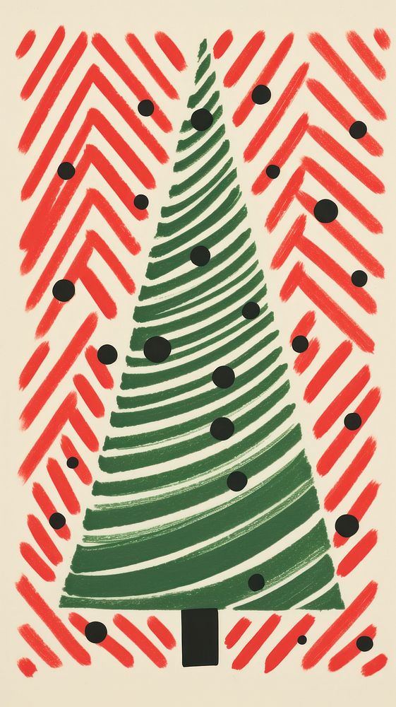 Christmas tree backgrounds pattern art. AI generated Image by rawpixel.