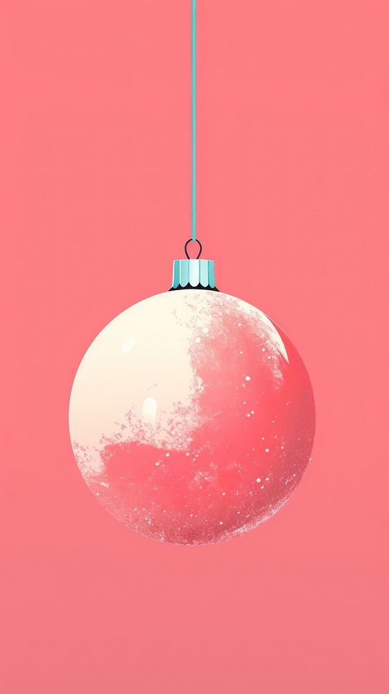 Christmas bauble space illuminated celebration. AI generated Image by rawpixel.