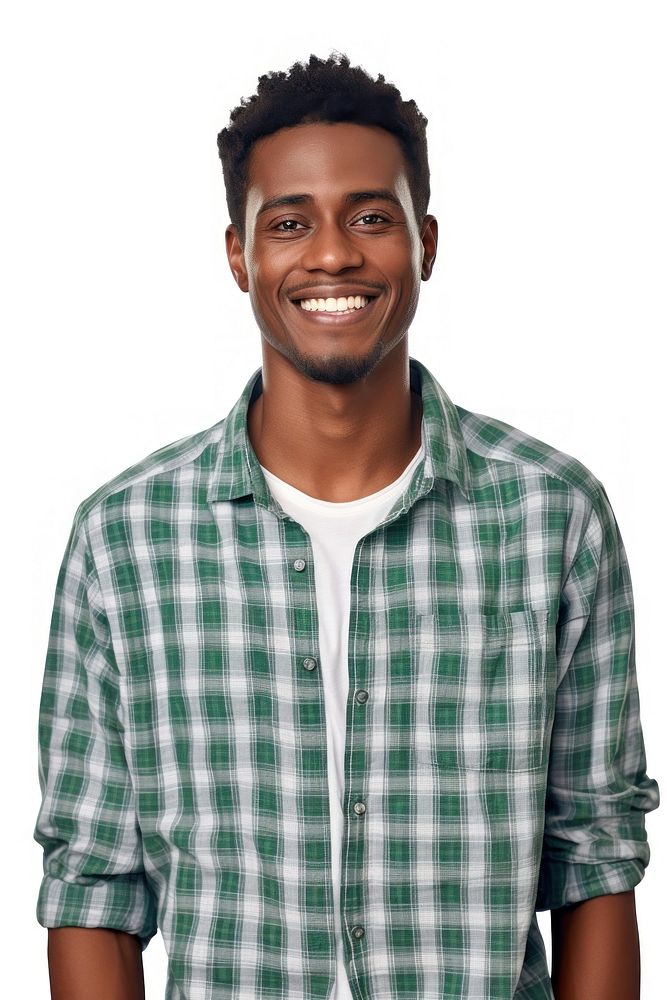 Smiling african american man shirt portrait adult. AI generated Image by rawpixel.