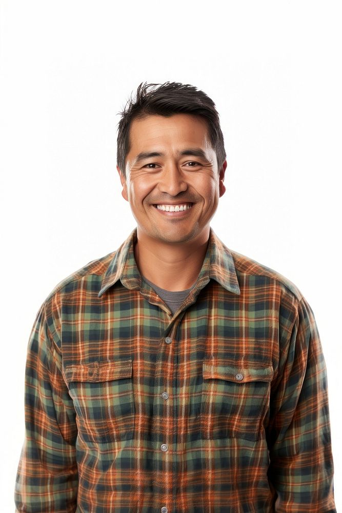 Smiling inuit man shirt portrait adult. AI generated Image by rawpixel.