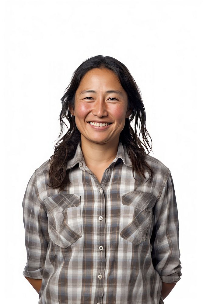 Smiling inuit woman shirt portrait laughing. AI generated Image by rawpixel.