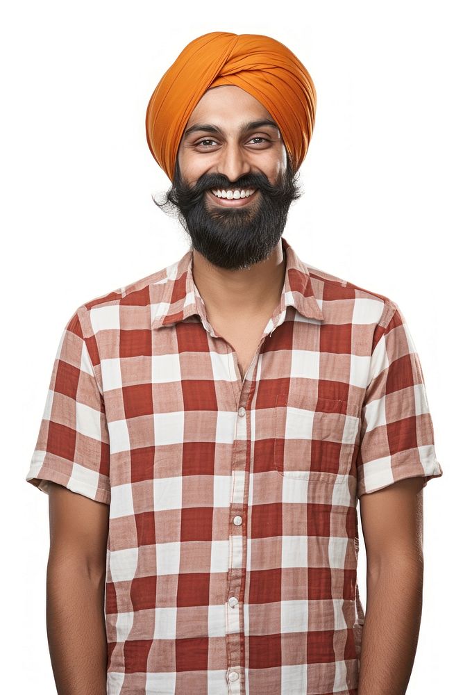 Smiling sikh man shirt turban adult. AI generated Image by rawpixel.