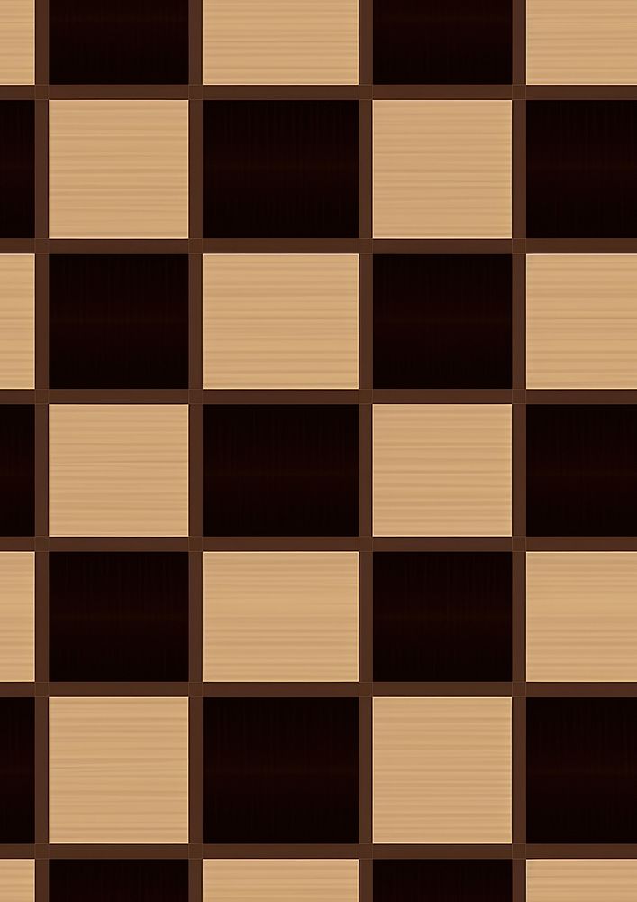 Checkered square wallpaper hardwood brown tile. AI generated Image by rawpixel.
