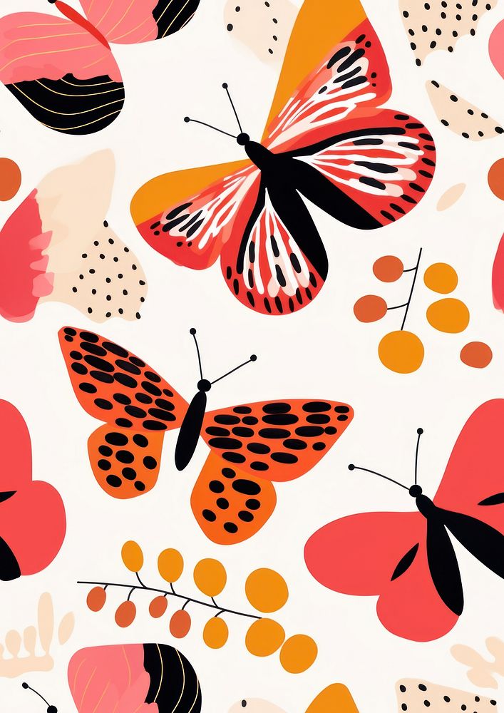 Pattern butterfly outdoors nature. AI generated Image by rawpixel.