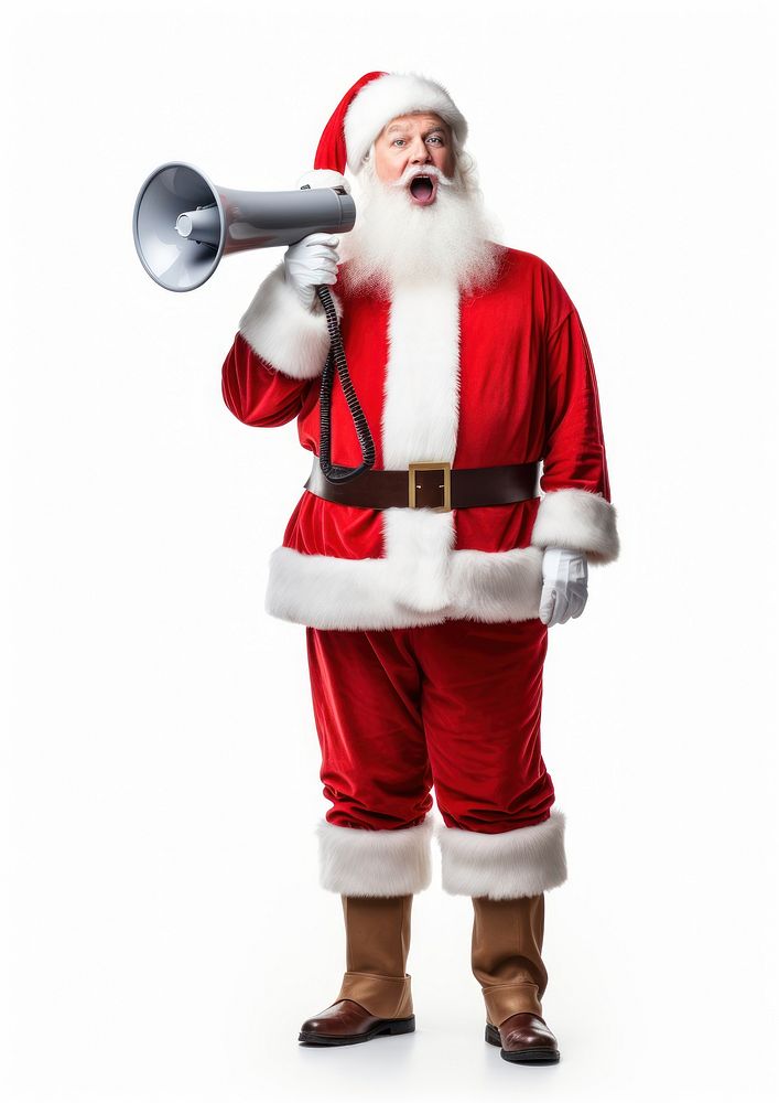 Christmas adult white background santa claus. AI generated Image by rawpixel.
