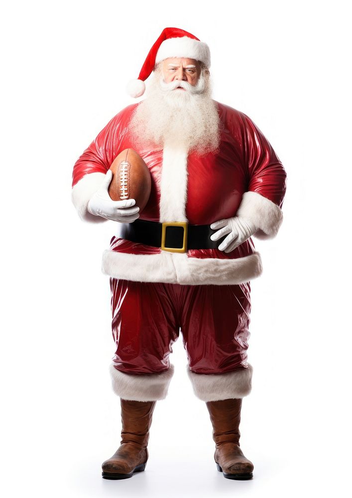 Santa Claus american football christmas sports adult. AI generated Image by rawpixel.