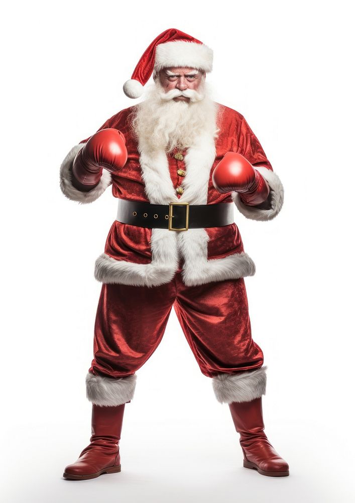 Santa Claus muay thai christmas costume adult. AI generated Image by rawpixel.
