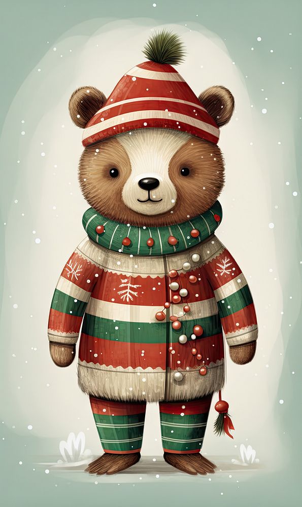 A little cartoon bear toy representation celebration. AI generated Image by rawpixel.