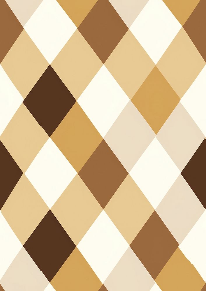Checkered square wallpaper pattern floor brown. AI generated Image by rawpixel.