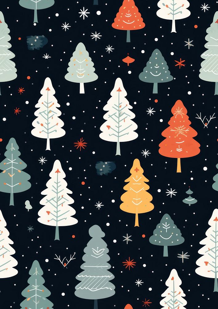 Christmas pattern illuminated backgrounds. AI generated Image by rawpixel.