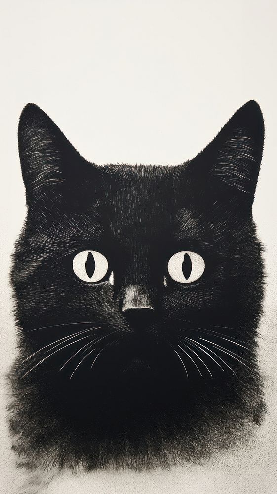 A cat mammal animal black. AI generated Image by rawpixel.