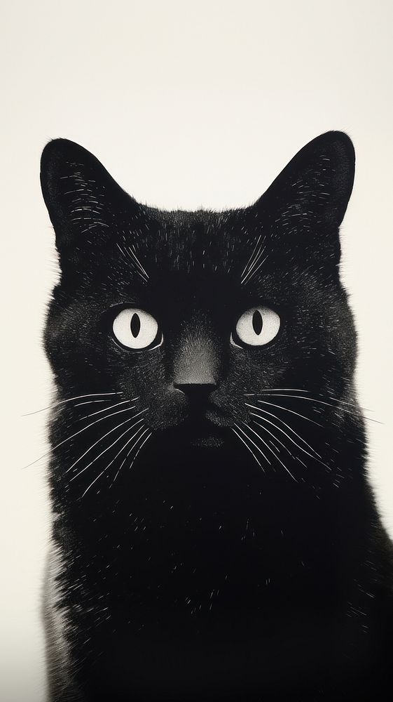 A cat mammal animal black. AI generated Image by rawpixel.