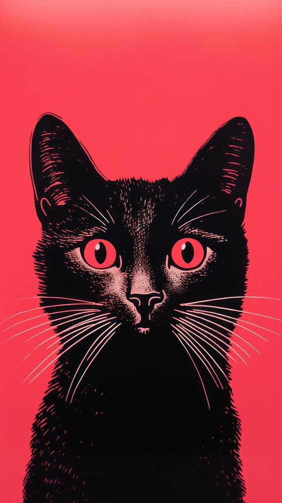 A cat animal mammal black. AI generated Image by rawpixel.