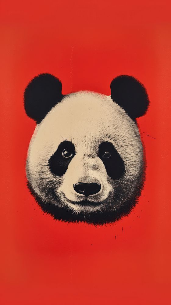 A Panda animal mammal panda. AI generated Image by rawpixel.