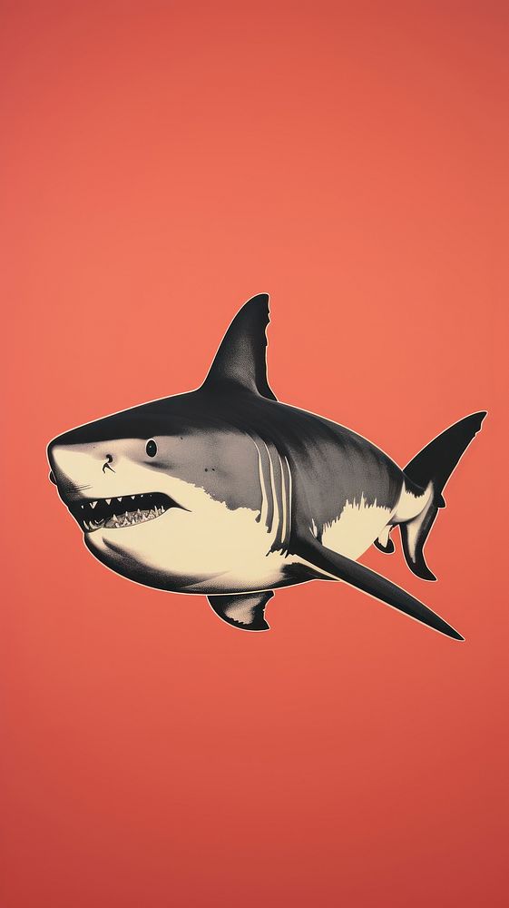 A Shark shark animal fish. AI generated Image by rawpixel.